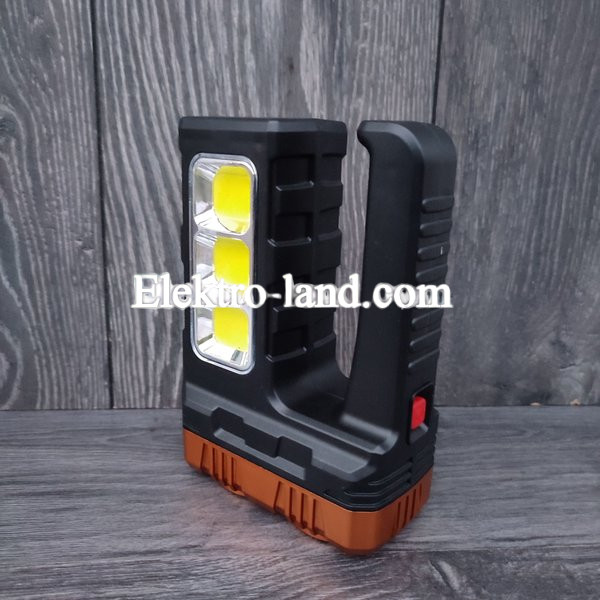 Ручной аварийный фонарь A-7702B на солнечной батарее с Power Bank  зарядка USB